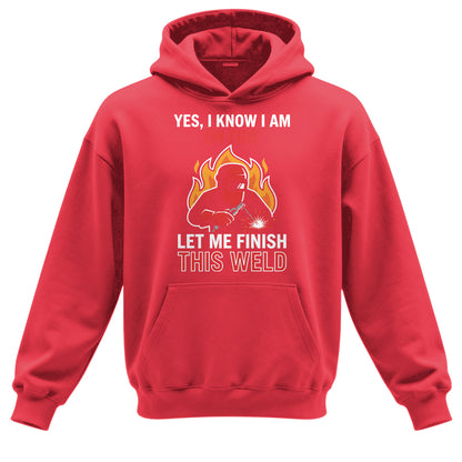 On Fire Welder - Finish This Weld  Hoodie