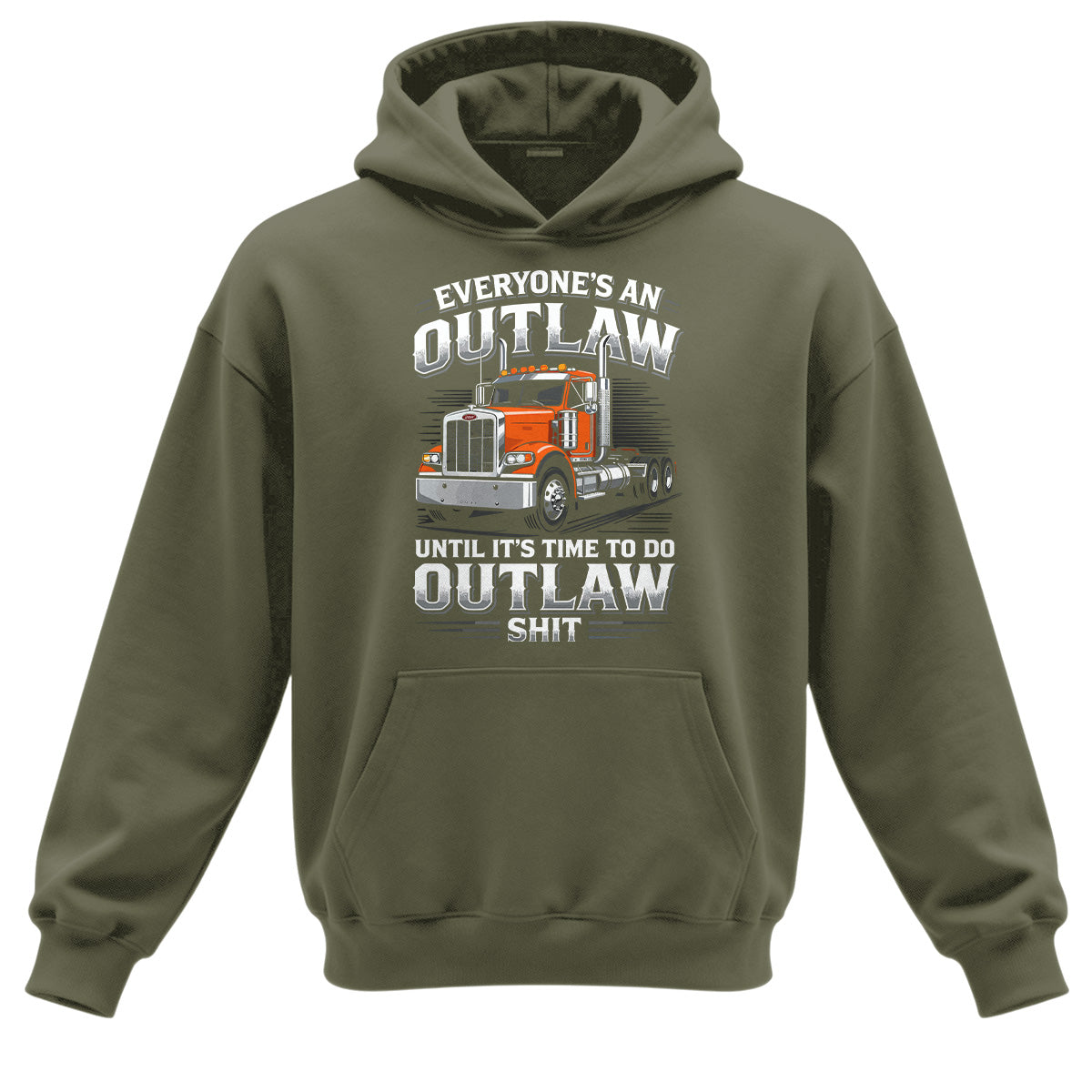 Outlaw Trucker Heavy Duty Hoodie