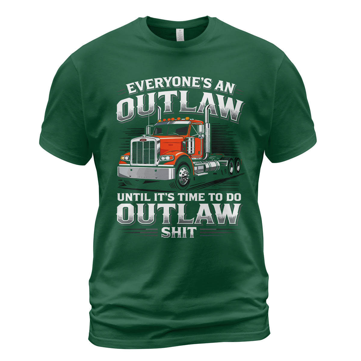 Outlaw Trucker Heavy Duty T-Shirt
