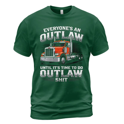 Outlaw Trucker Heavy Duty T-Shirt
