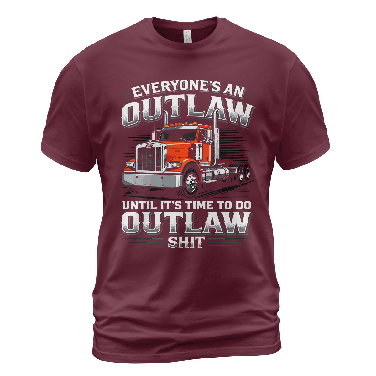 Outlaw Trucker Heavy Duty T-Shirt
