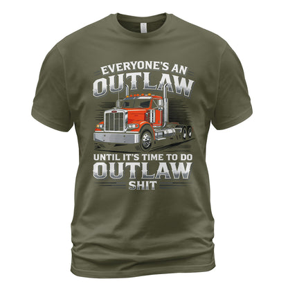 Outlaw Trucker Heavy Duty T-Shirt