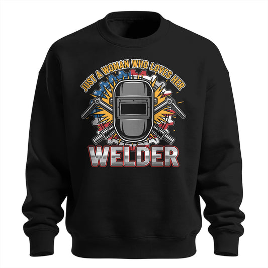 She Loves Her Welder Sweatshirt