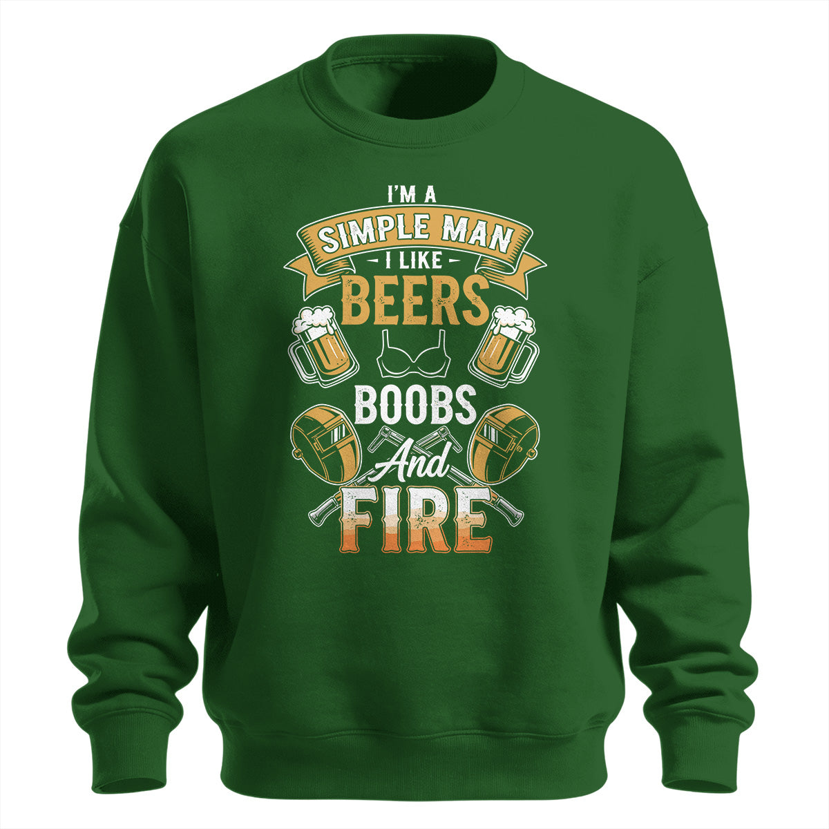 Simple Man Welder Beers & Fire Sweatshirt