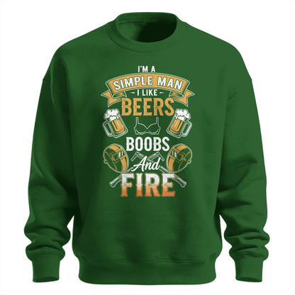 Simple Man Welder Beers & Fire Sweatshirt