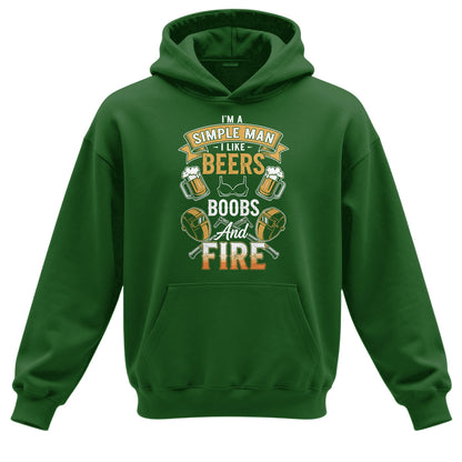 Simple Man Welder Beers & Fire Hoodie
