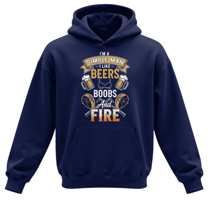 Simple Man Welder Beers & Fire Hoodie