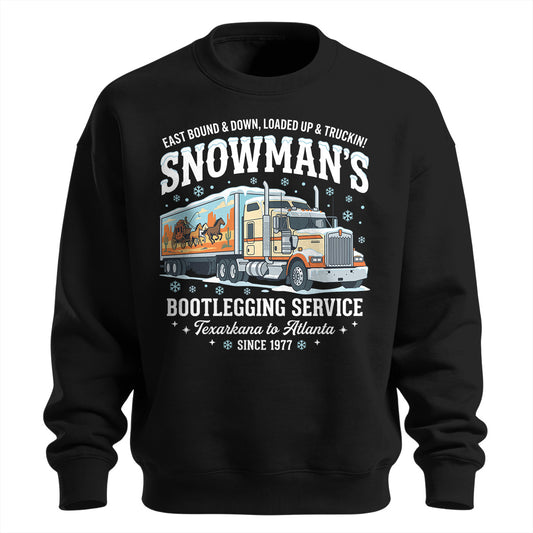 Snowman_s Bootlegging Trucker Sweatshirt
