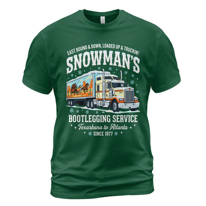 Snowman's Bootlegging Trucker T-Shirt