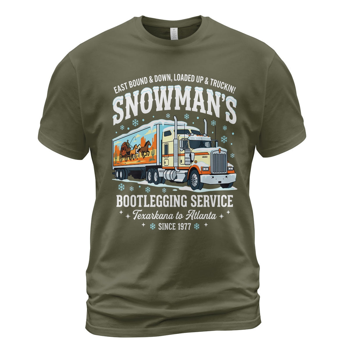Snowman's Bootlegging Trucker T-Shirt