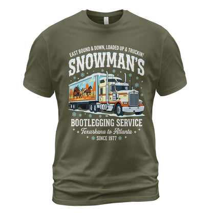 Snowman's Bootlegging Trucker T-Shirt