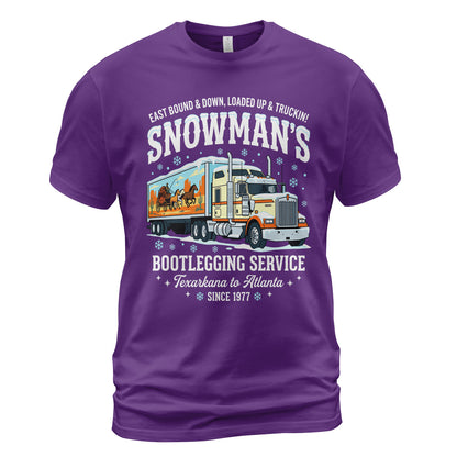 Snowman's Bootlegging Trucker T-Shirt