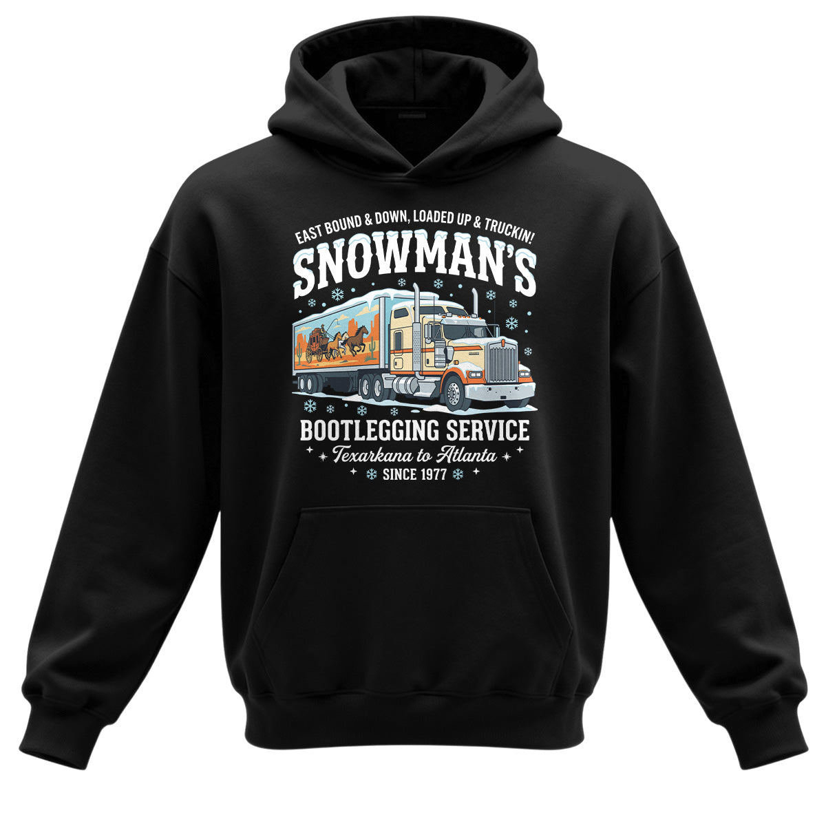 Snowman_s Bootlegging Trucker Hoodie
