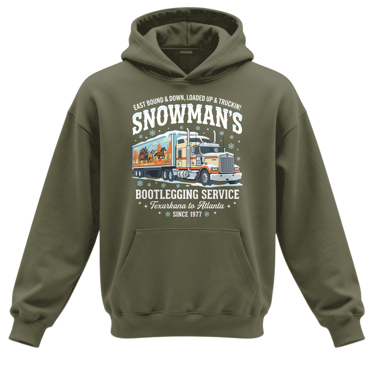 Snowman_s Bootlegging Trucker Hoodie