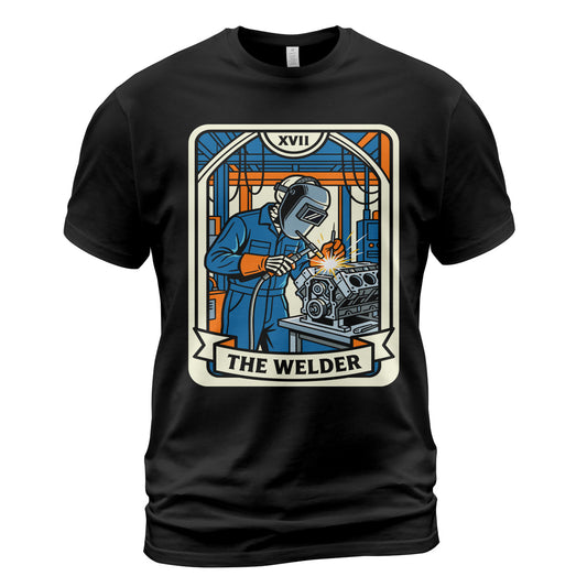 The Welder Tarot Card T-Shirt