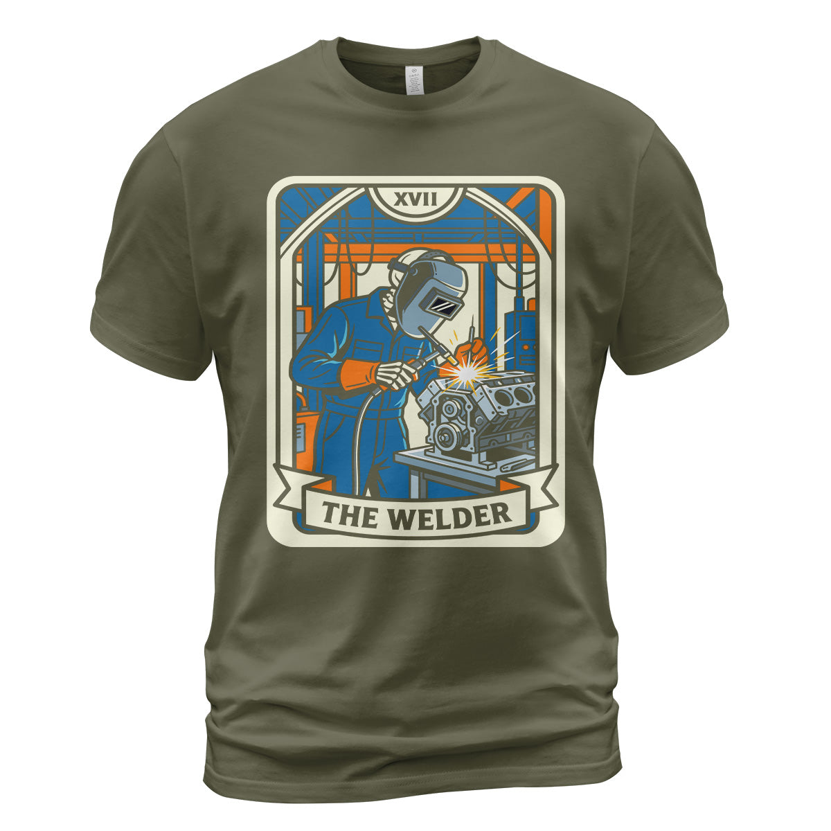 The Welder Tarot Card T-Shirt