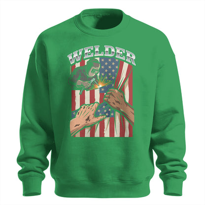 Welder American Flag Pride Sweatshirt