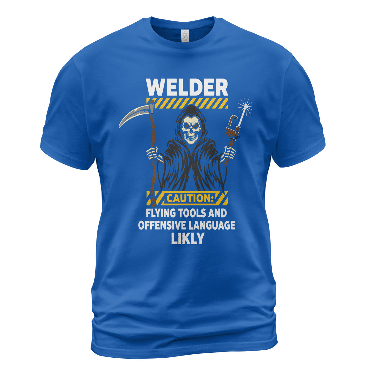 Welder Caution Flying Tools & Language T-Shirt