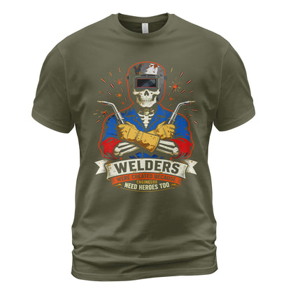 Welder Heroes Skull T-Shirt