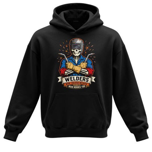 Welder Heroes Skull Hoodie