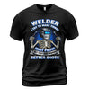Welder Idiot Proof Skeleton T-Shirt