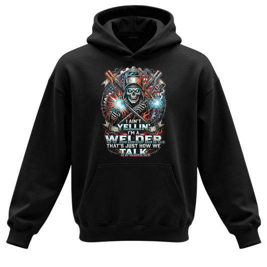 Welder Skull How We Talk Hoodie