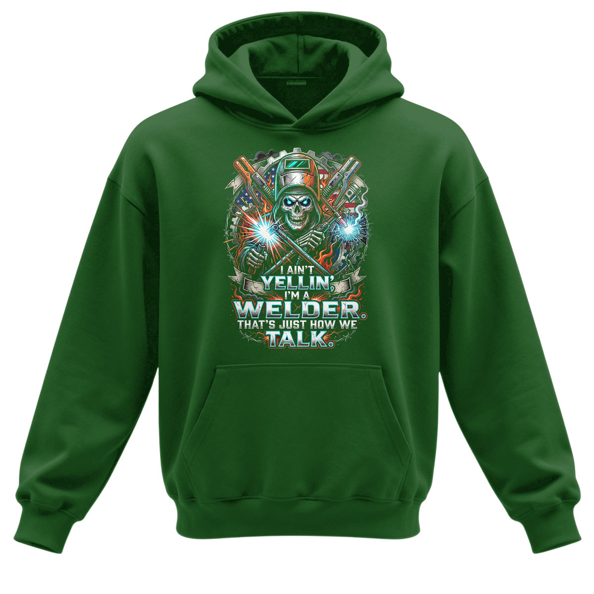 Welder Skull How We Talk Hoodie