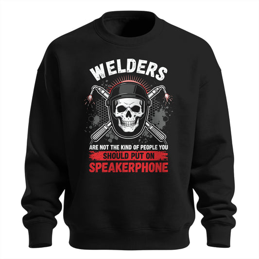 Welder Skull Speakerphone Sweatshirt