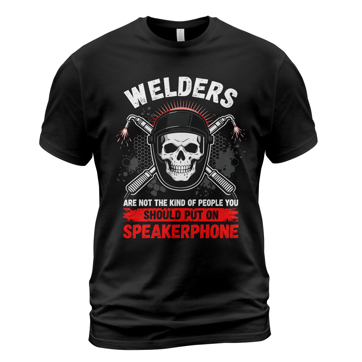 Welder Skull Speakerphone T-Shirt