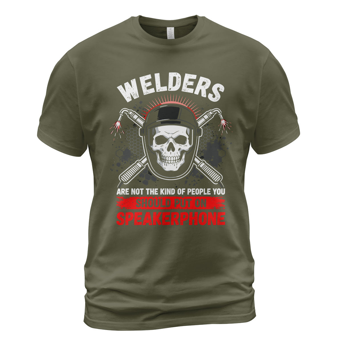 Welder Skull Speakerphone T-Shirt