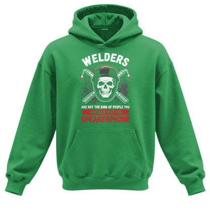 Welder Skull Speakerphone Hoodie