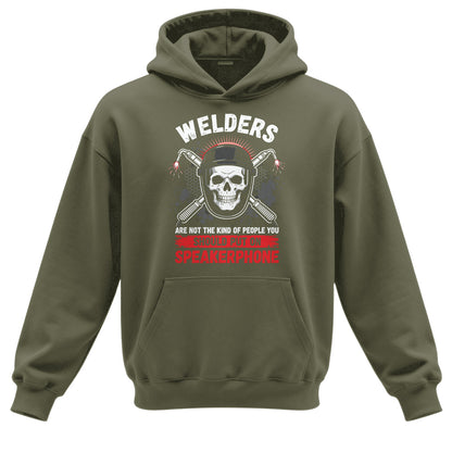 Welder Skull Speakerphone Hoodie