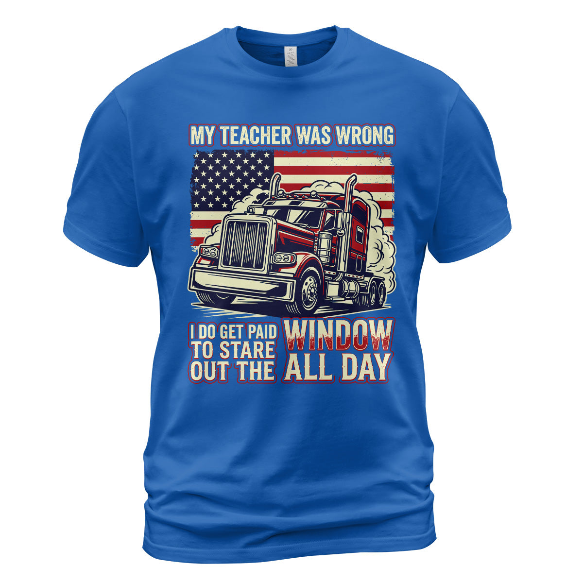 Window Staring Professional Trucker T-Shirt