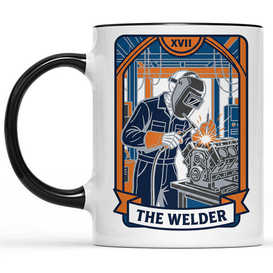 The Welder Tarot Card Mug
