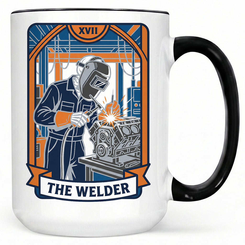 The Welder Tarot Card Mug