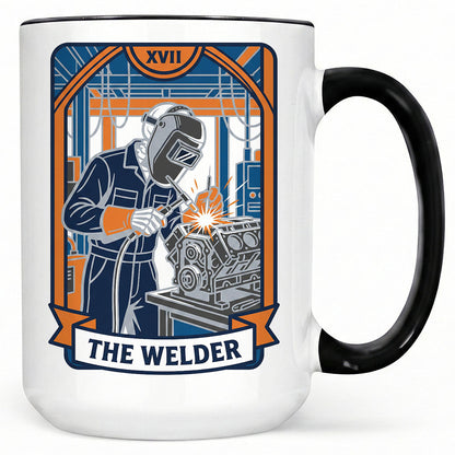 The Welder Tarot Card Mug