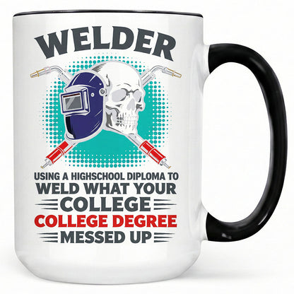 Welder Diploma Wins Mug