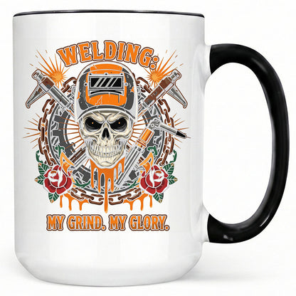 Welding Skull: My Grind. My Glory. Mug