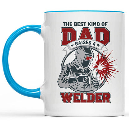 Best Dad Raises A Welder Mug