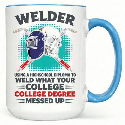 Welder Diploma Wins Mug