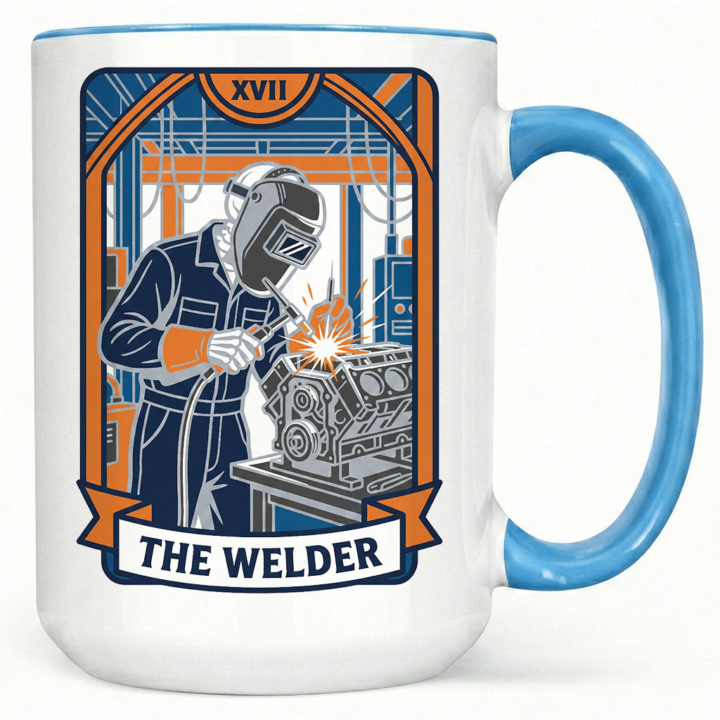 The Welder Tarot Card Mug