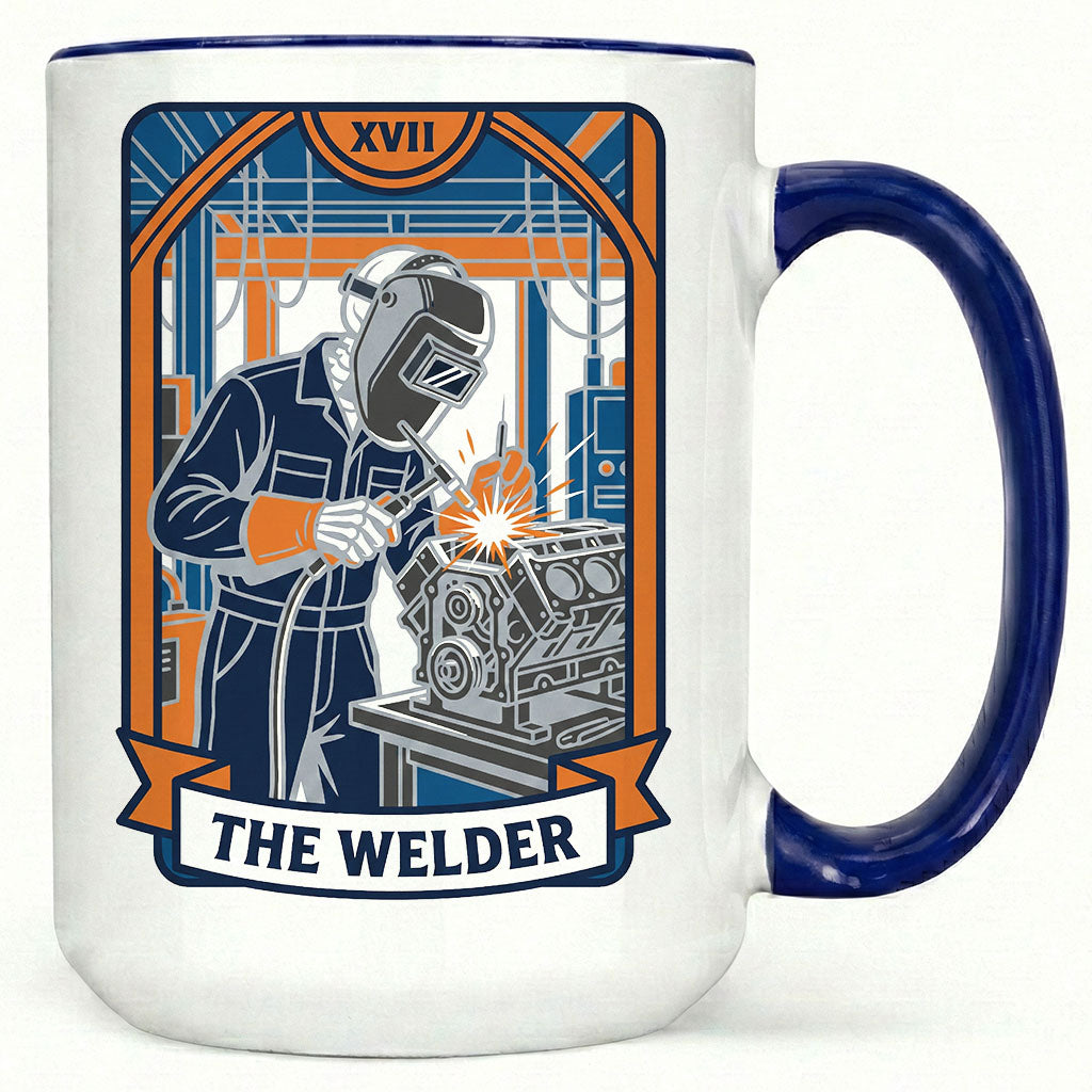 The Welder Tarot Card Mug