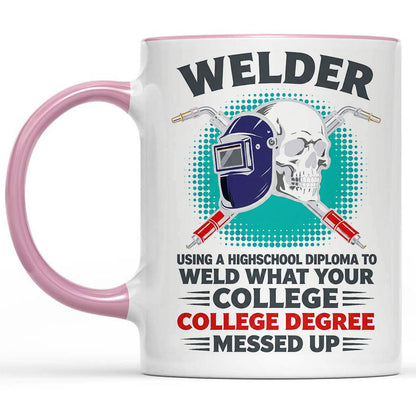 Welder Diploma Wins Mug