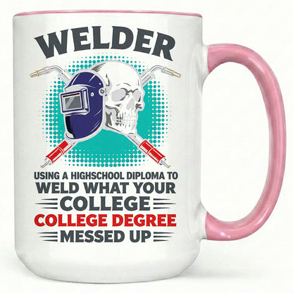 Welder Diploma Wins Mug