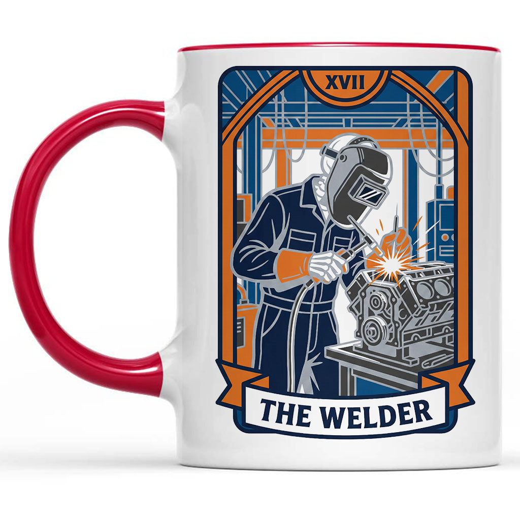 The Welder Tarot Card Mug