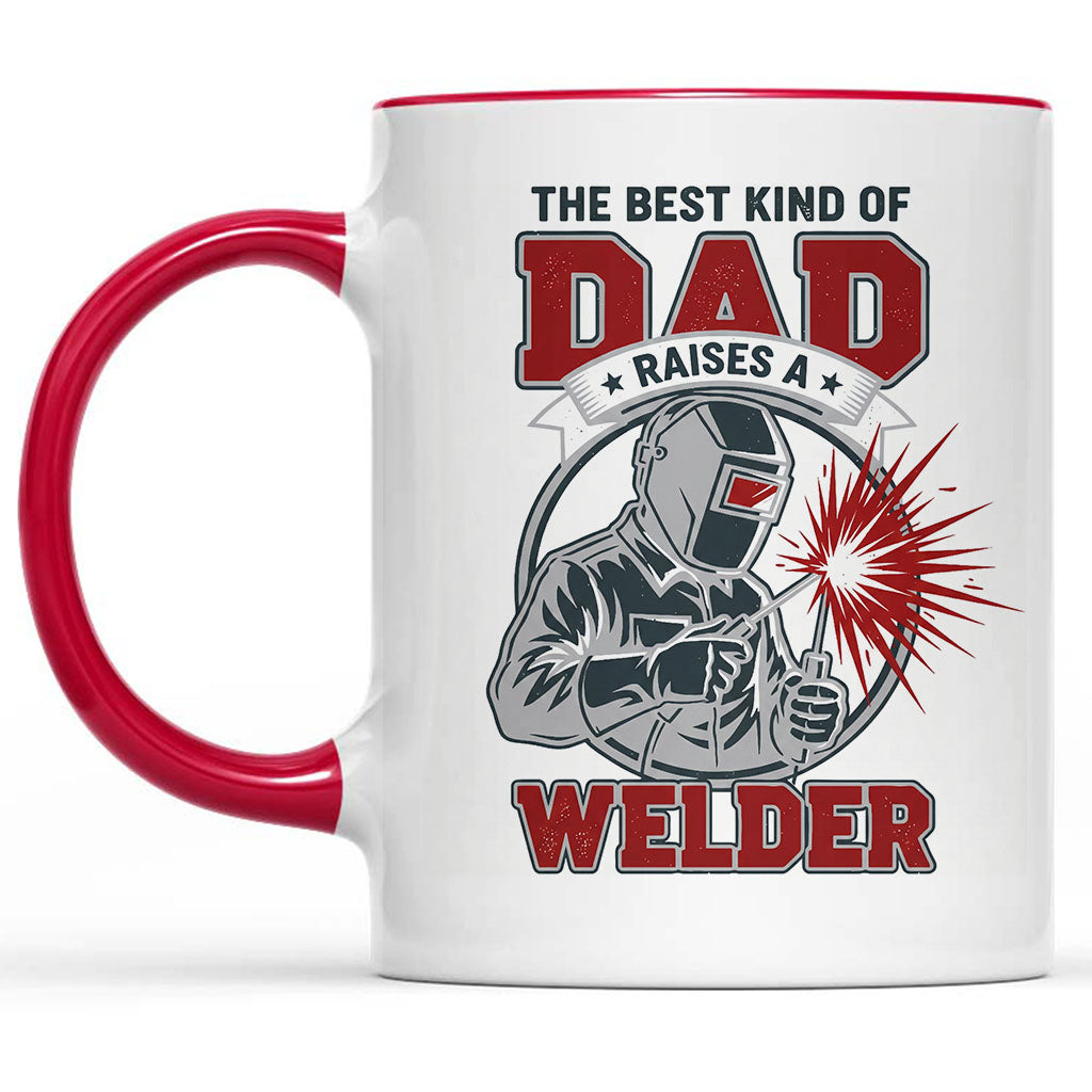 Best Dad Raises A Welder Mug