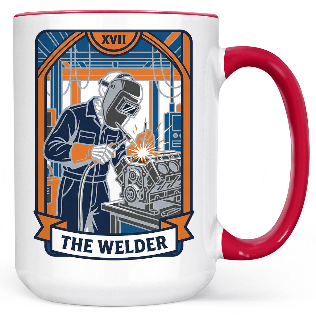 The Welder Tarot Card Mug